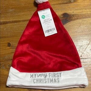 Carter's Festive Red and White Christmas Hat for Kids